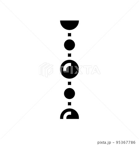 ball chain glyph icon vector illustration ball chain glyph icon vector illustration 95367786
