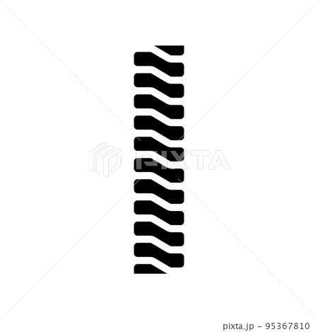 snake chain glyph icon vector illustration snake chain glyph icon vector illustration 95367810