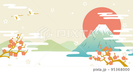 富士山 お正月イラスト 富士山 お正月イラスト 95368000