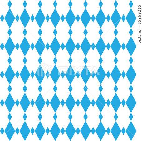 Seamless Oktoberfest and Bavarian blue geometric background. Pattern on white background. 95368215