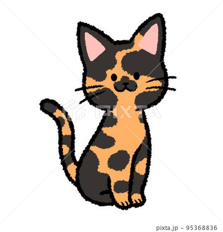 シンプルなサビ猫 95368836