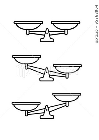 Scales icon vector. Law scale icon. Scales vector icon. Justice 95368904