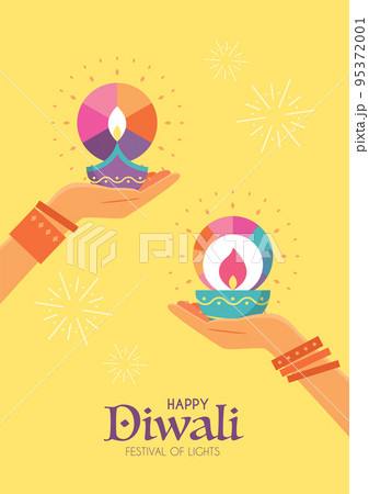 Diwali Hindu festival poster Diwali Hindu festival poster 95372001