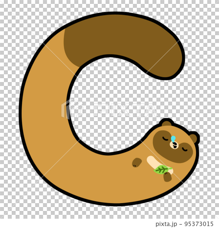 字母貉“C”字體素材 95373015