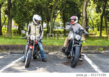 バイクライフ　親子でツーリング 95375590