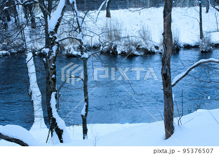 冬の千歳川上流 95376507