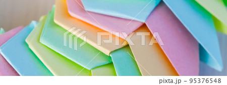 Colorful origami panoramic background, abstract panorama 95376548