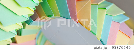 Panoramic origami background, parametric structures 95376549