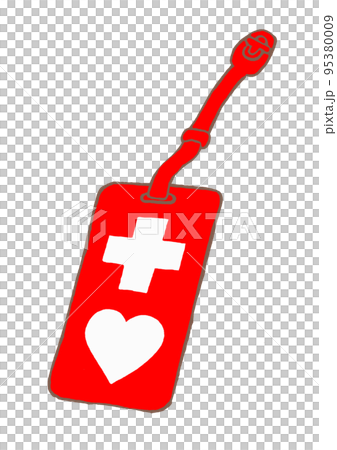 かわいいヘルプマークの手描きイラスト 95380009