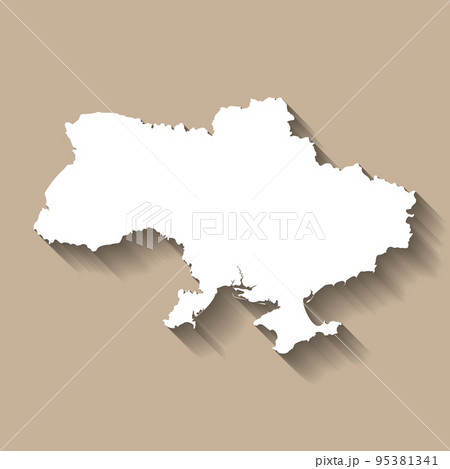 Ukraine vector country map silhouette Ukraine vector country map silhouette 95381341