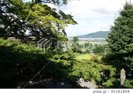 「俤や 姨月の都ひとりなく 月の友 」棚田や芭蕉も訪れた観月の名所としても知られている姨捨長楽寺 「俤や 姨月の都ひとりなく 月の友 」棚田や芭蕉も訪れた観月の名所としても知られている姨捨長楽寺 95382809