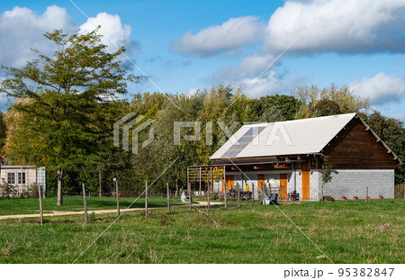 Molenbeek, Brussels Capital Region, Belgium,  Residential houses at the Brussels countryside 95382847