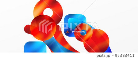 Metallic shiny geometric surfaces, round shapes and circles. Digital web futuristic template for wallpaper, banner, background, card, book Illustration, landing page Metallic shiny geometric surfaces, round shapes and circles. Digital web futuristic template for wallpaper, banner, background, card, book Illustration, landing page 95383411