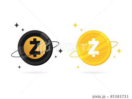 Zcash (ZEC) coin flat icon isolated on white...のイラスト素材 [95383731] - PIXTA