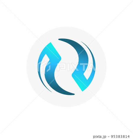 Injective Protocol (INJ) icon isolated on white background. Injective Protocol (INJ) icon isolated on white background. 95383814