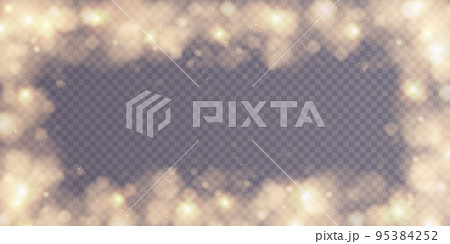 Shining bokeh isolated on transparent background. Light isolated lights. Transparent blurry shapes. Abstract light effect. Vector illustration. Shining bokeh isolated on transparent background. Light isolated lights. Transparent blurry shapes. Abstract light effect. Vector illustration. 95384252