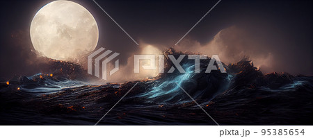 Greate Wave in ocean Greate Wave in ocean 95385654