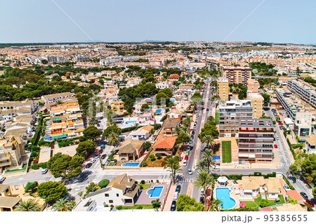 La Zenia district at sunny summer day. Costa Blanca, Orihuela, Spain 95385655