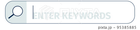 Search box. Interface element. Web page ui 95385885
