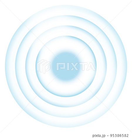 Blue concentric circles. Sonar waves. Signal source Blue concentric circles. Sonar waves. Signal source 95386582