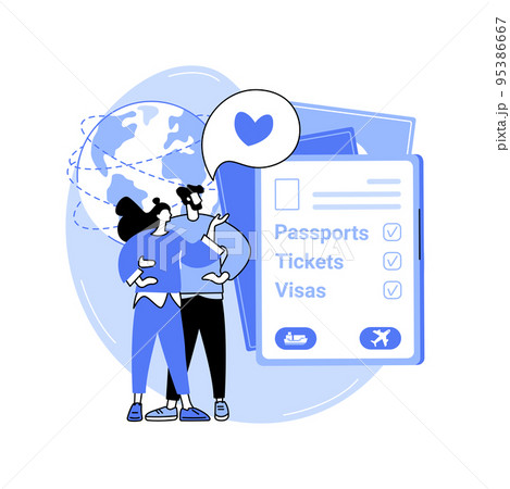Travel documents isolated cartoon vector illustrations. Travel documents isolated cartoon vector illustrations. 95386667