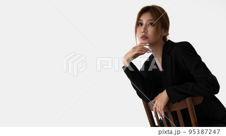 Portrait of young beautiful sexy asian korean Portrait of young beautiful sexy asian korean 95387247