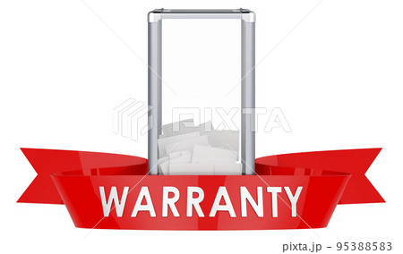 Ballot box warranty concept. 3D rendering Ballot box warranty concept. 3D rendering 95388583