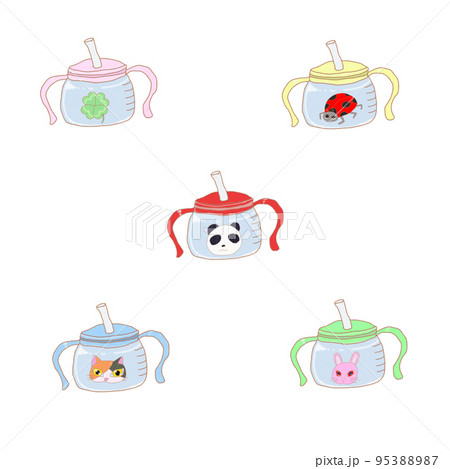 赤ちゃんストローマグセット　小　5色 95388987