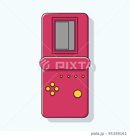 Image of red tetris. Vector illustration. - Stock Illustration [95389161] -  PIXTA