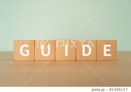 GUIDEと書かれたブロック 95390157