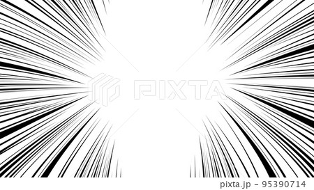 背景 集中線 効果線 強調線 95390714