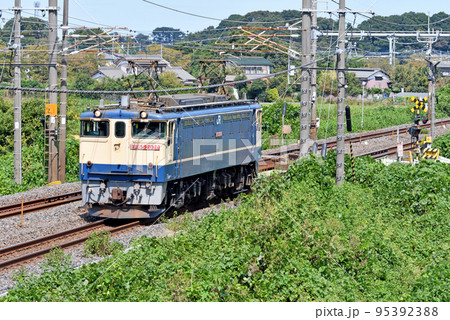 鉄道　JR東日本・宇都宮線　EF65-2070　単機単行　 95392388