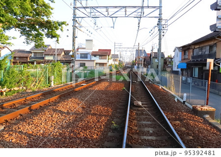 線路から見た町の風景 線路から見た町の風景 95392481