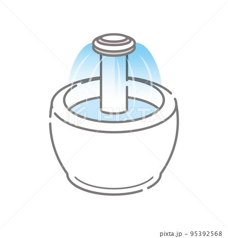 シンプルな自動給水器のイラスト 95392568