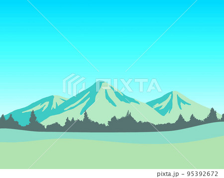 さわやかな山の風景 さわやかな山の風景 95392672