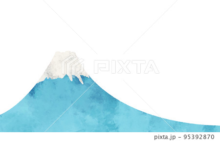 単体の富士山の風景イラスト 年賀状素材 95392870