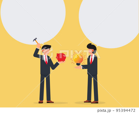 Helping hand, support business concept. businessman give ideas for desperate people. 95394472