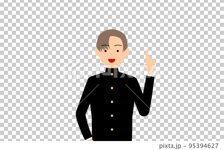 一名男學生穿著校服,指點並給出建議 一名男學生穿著校服,指點並給出建議 95394627