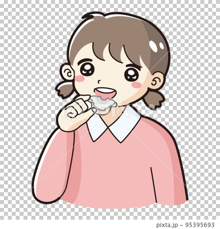 子どもの歯科矯正器具のイラスト 95395693