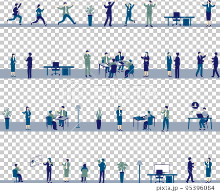 Business scene material collection 95396084