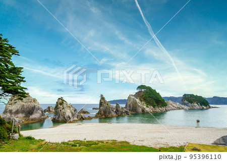 「岩手県」浄土ヶ浜の風景　宮古市 95396110