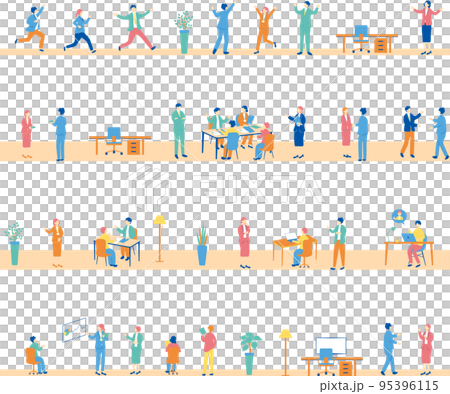 Business scene material collection 95396115