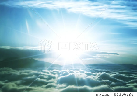 太陽と雲海 太陽と雲海 95396236