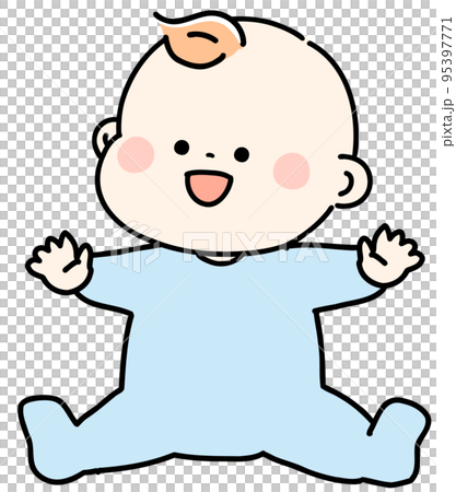 腰が据わった赤ちゃん 95397771
