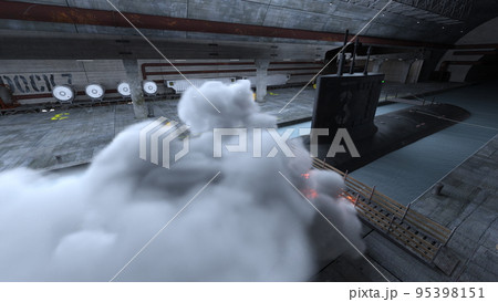 潜水艦ドック 95398151