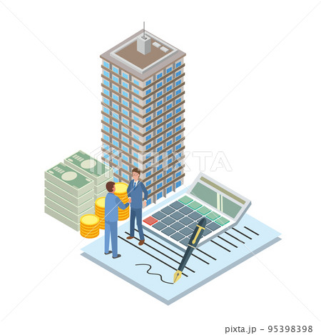 マンション購入のイメージイラスト 95398398