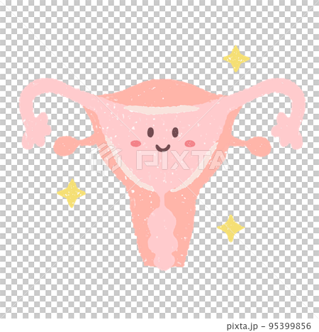 手繪健康子宮人物 95399856