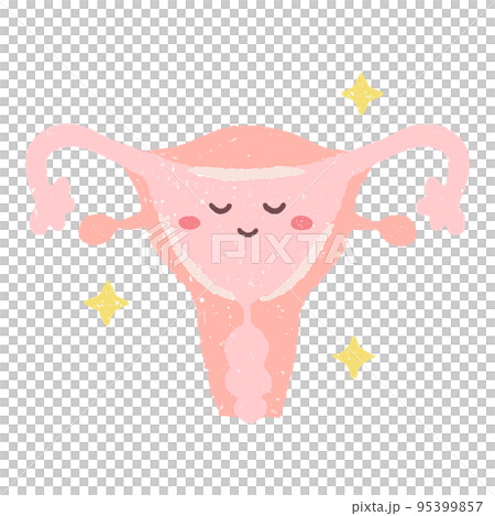 手繪健康子宮人物 95399857