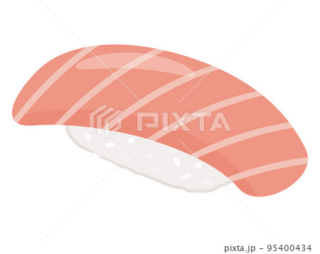 中トロの握り寿司のイラスト 95400434