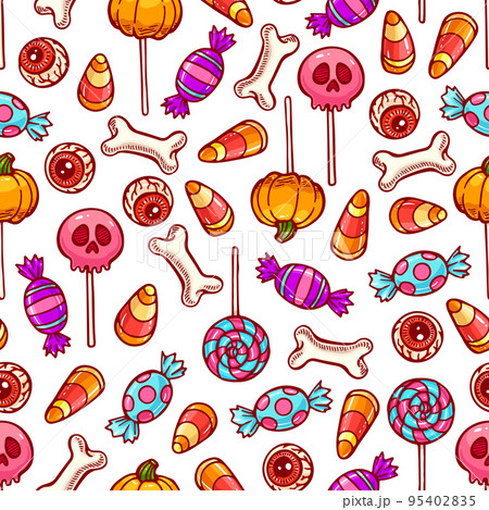 seamless Halloween sweets seamless Halloween sweets 95402835